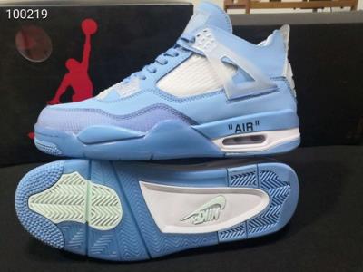 wholesale quality off-white x air jordan aj4 retro cream-sail model no. 377